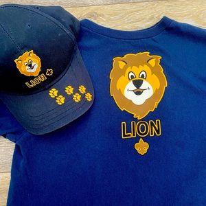 Lion Scouts shirts and hat